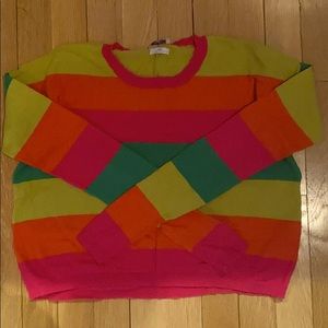 Madewell striped crop top